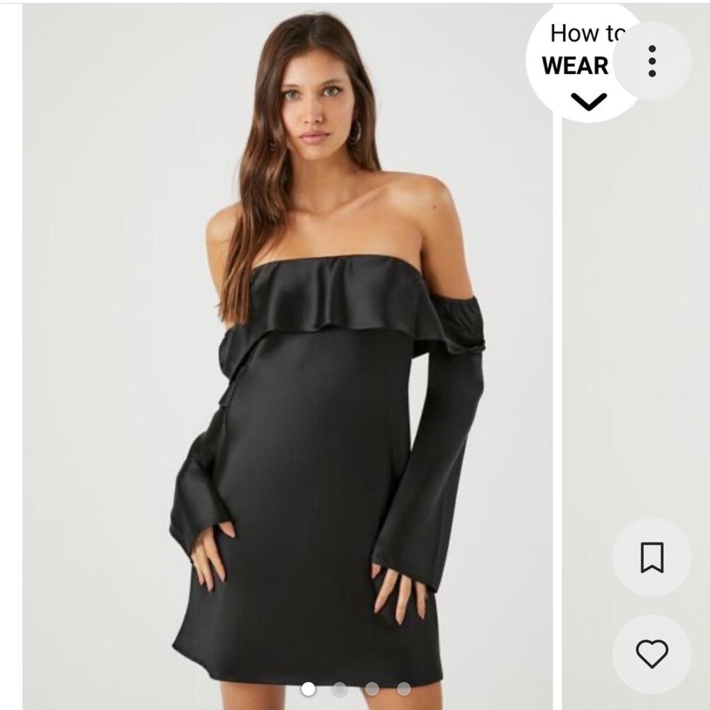 Black mini dress